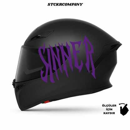 Sinner Kask Sticker