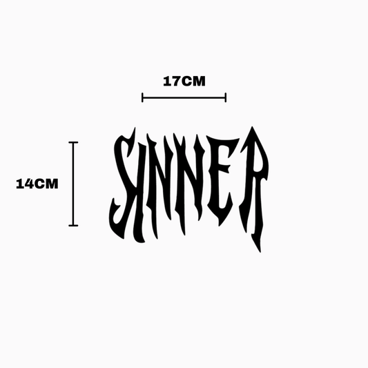 Sinner Kask Sticker | STCKRCOMPANY