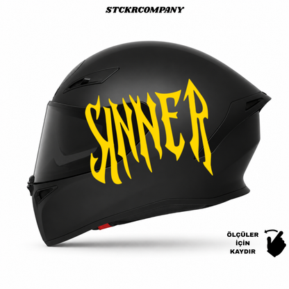 Sinner Kask Sticker