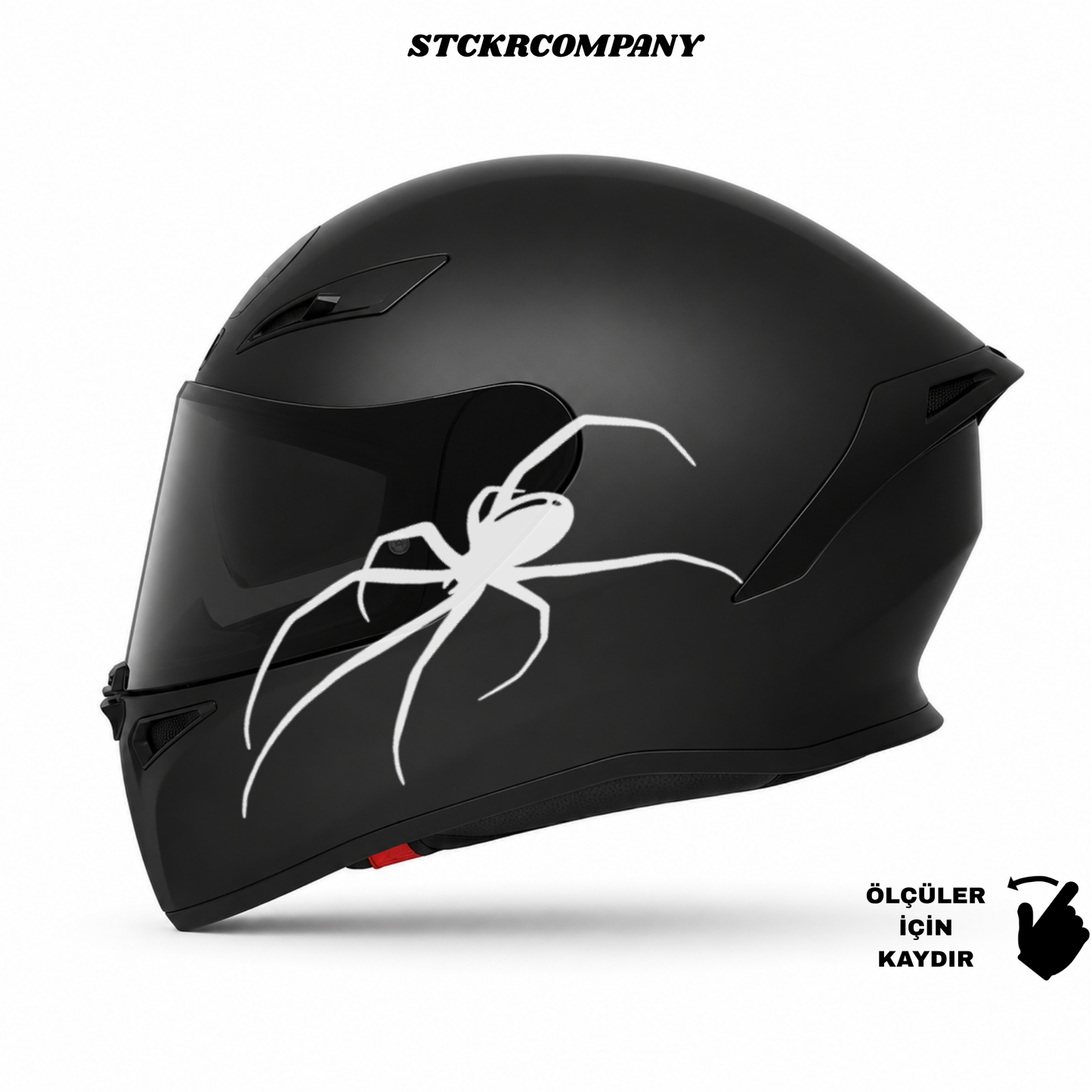 Büyük Örümcek Kask Sticker