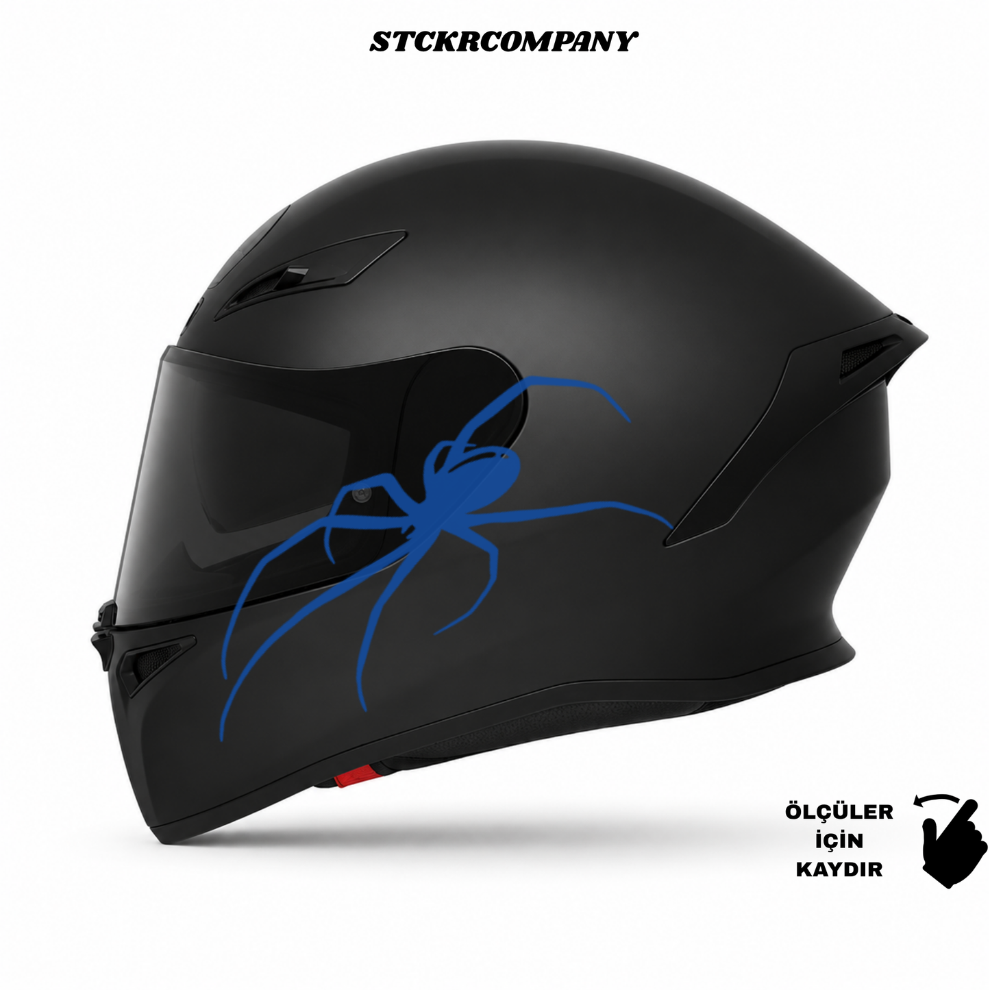 Büyük Örümcek Kask Sticker