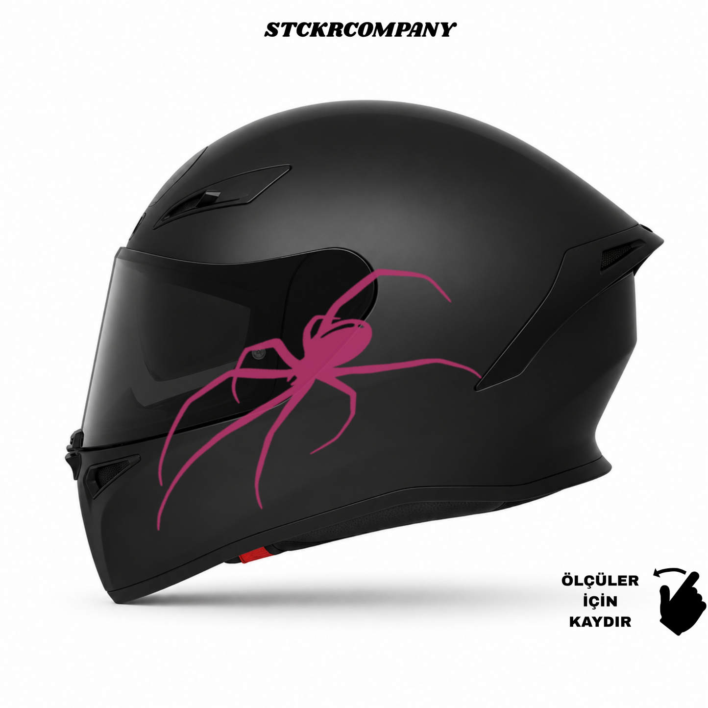 Büyük Örümcek Kask Sticker