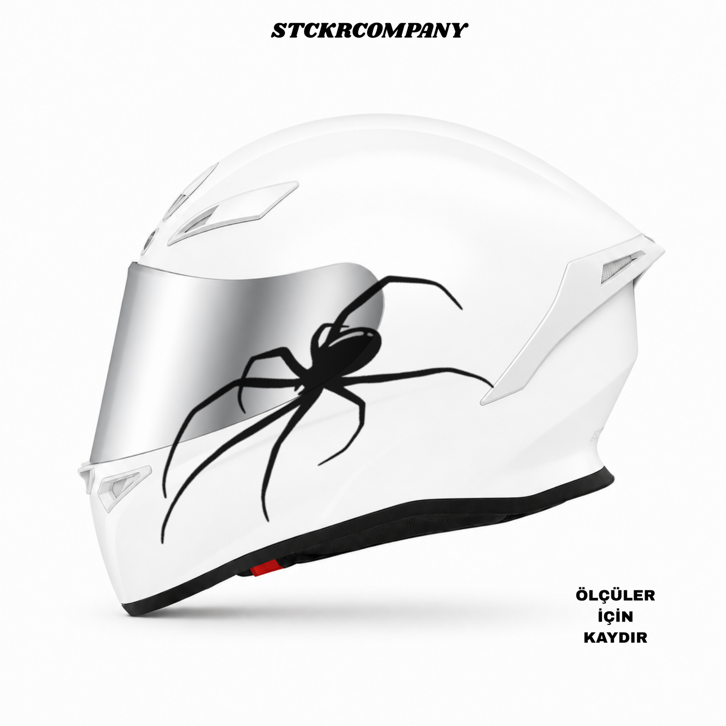 Büyük Örümcek Kask Sticker