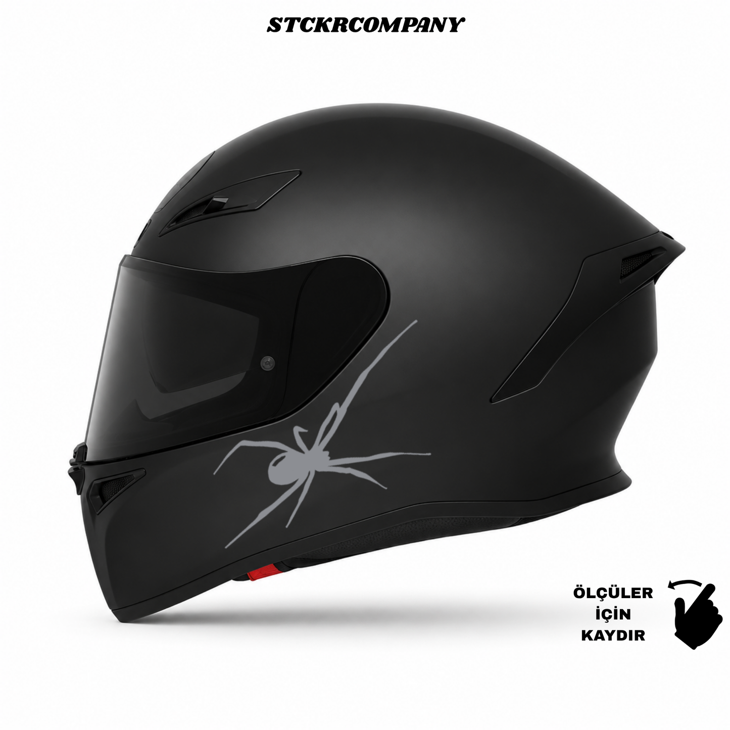 Örümcek Kask Sticker - Kask Çene Sticker | STCKRCOMPANY
