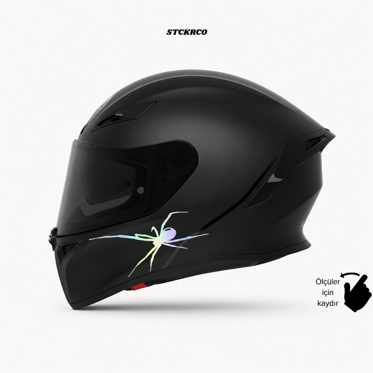 Örümcek Kask Sticker - Kask Çene Sticker | STCKRCOMPANY