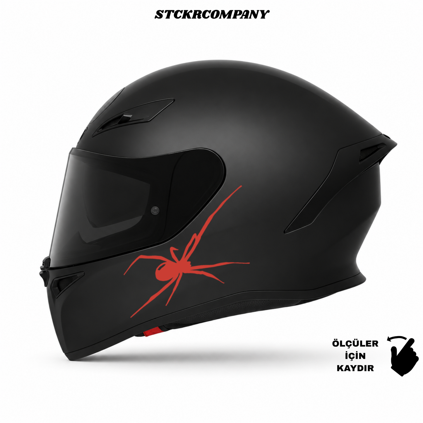 Örümcek Kask Sticker - Kask Çene Sticker | STCKRCOMPANY