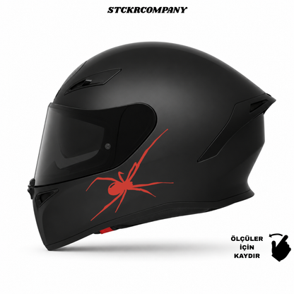 Örümcek Kask Sticker - Kask Çene Sticker | STCKRCOMPANY