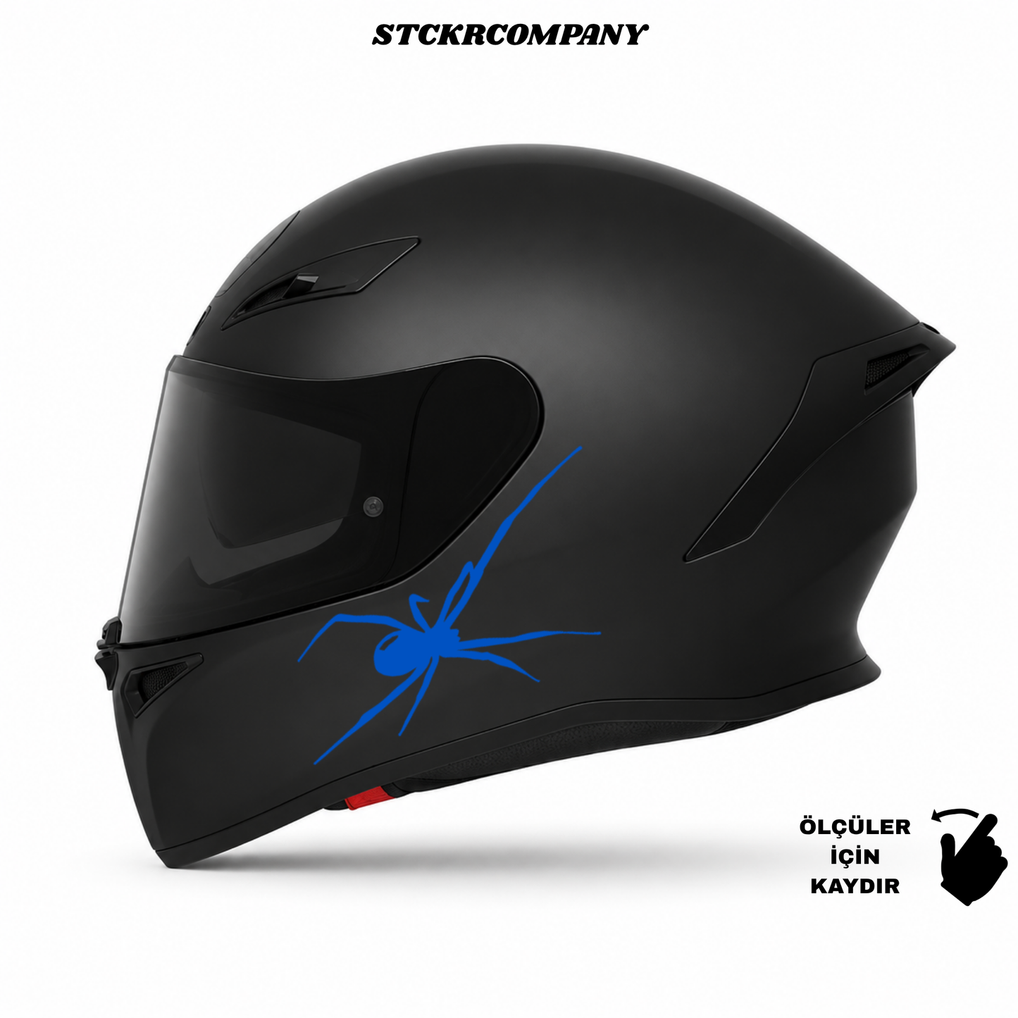 Örümcek Kask Sticker - Kask Çene Sticker | STCKRCOMPANY