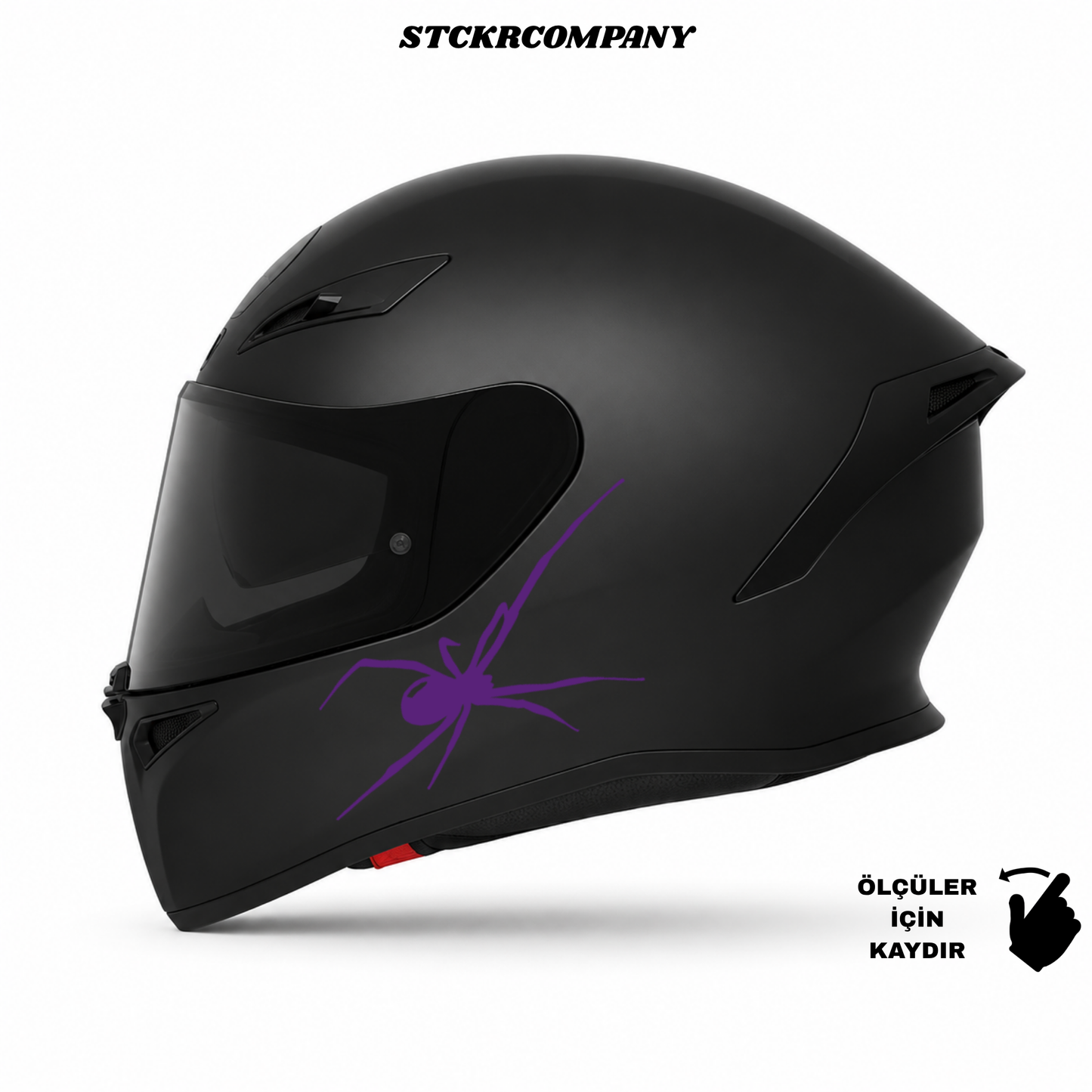 Örümcek Kask Sticker - Kask Çene Sticker | STCKRCOMPANY