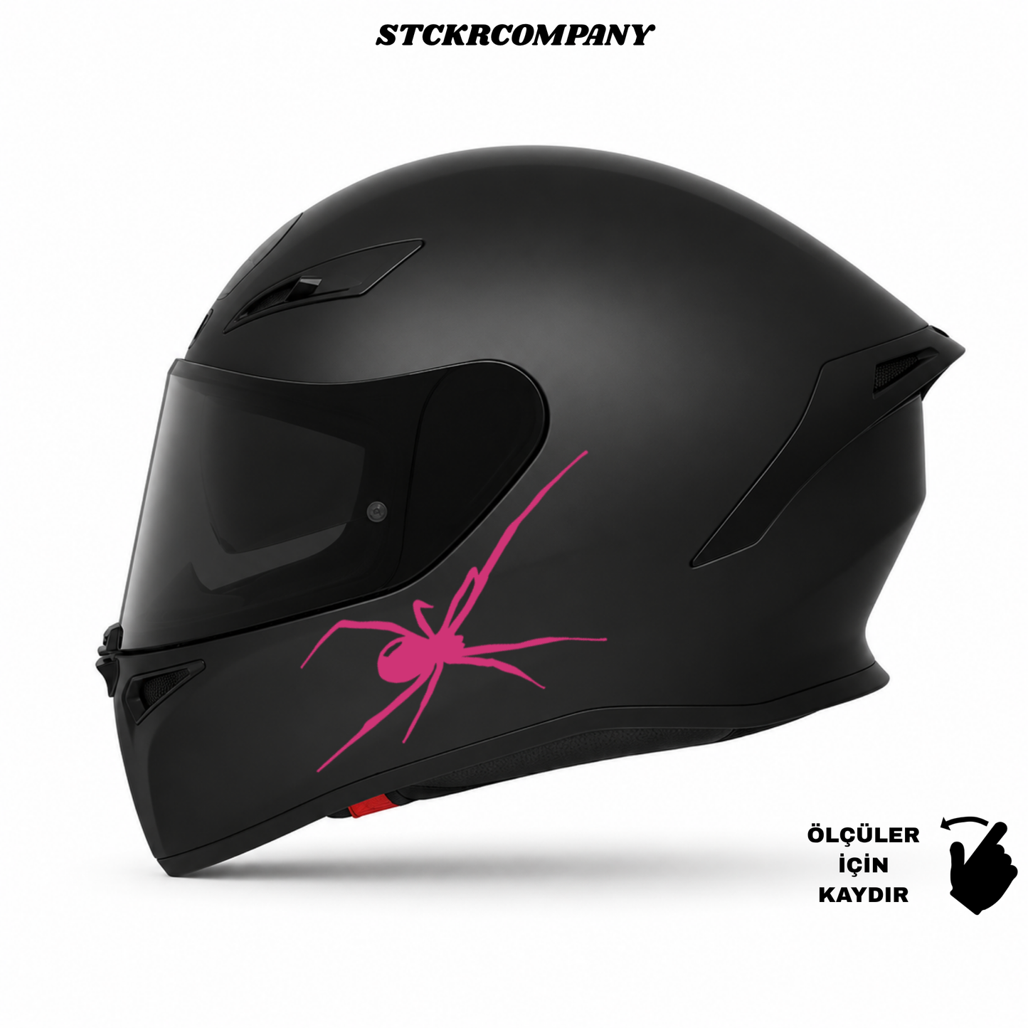 Örümcek Kask Sticker - Kask Çene Sticker | STCKRCOMPANY