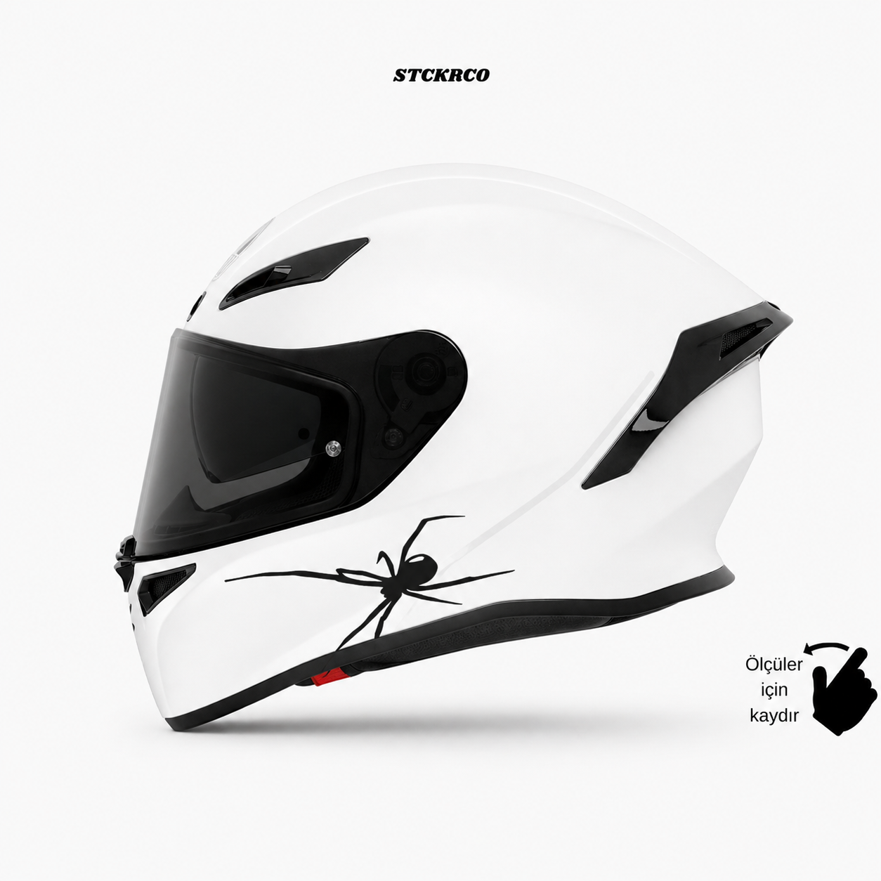 Örümcek Kask Sticker - Kask Çene Sticker | STCKRCOMPANY