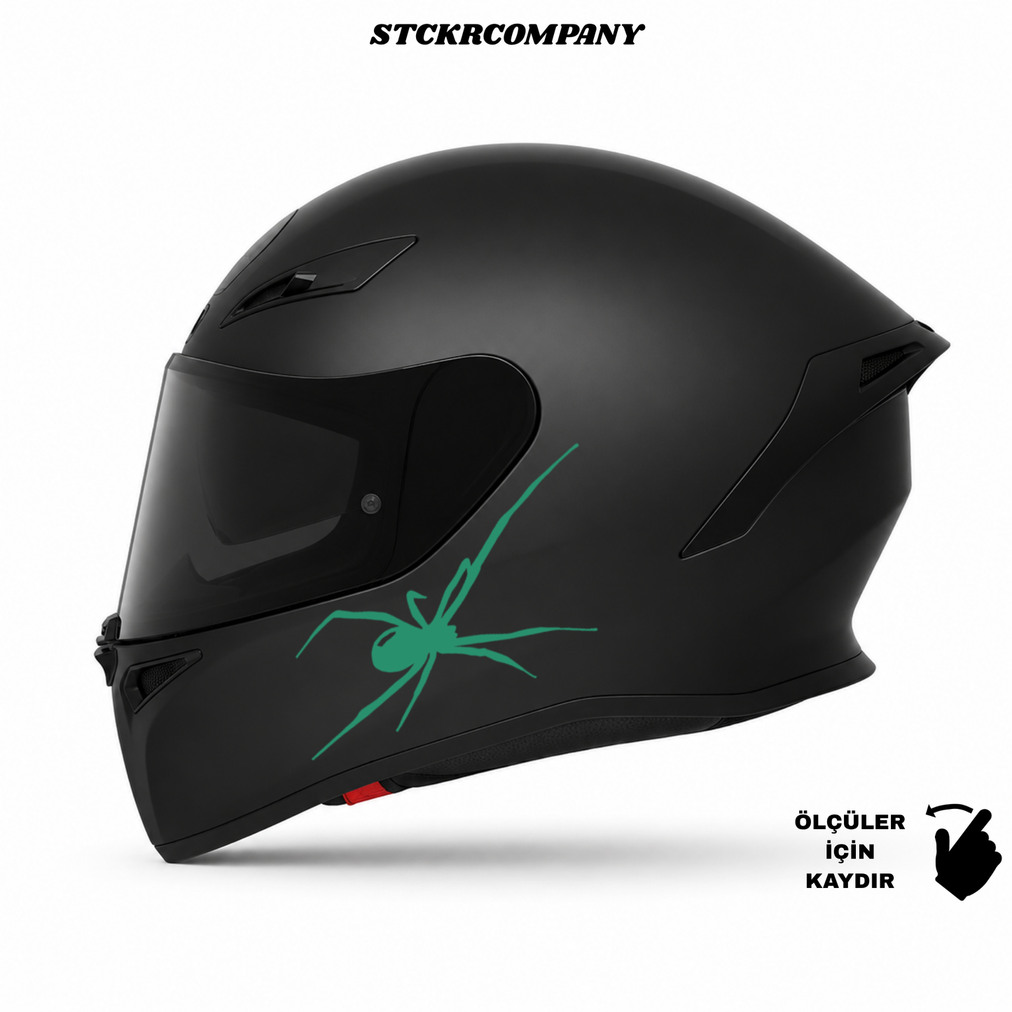 Örümcek Kask Sticker - Kask Çene Sticker | STCKRCOMPANY
