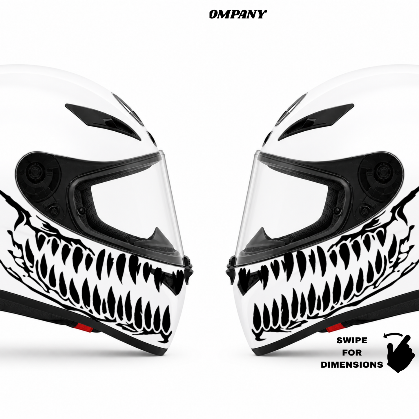 Ruroc Diş Kask Sticker