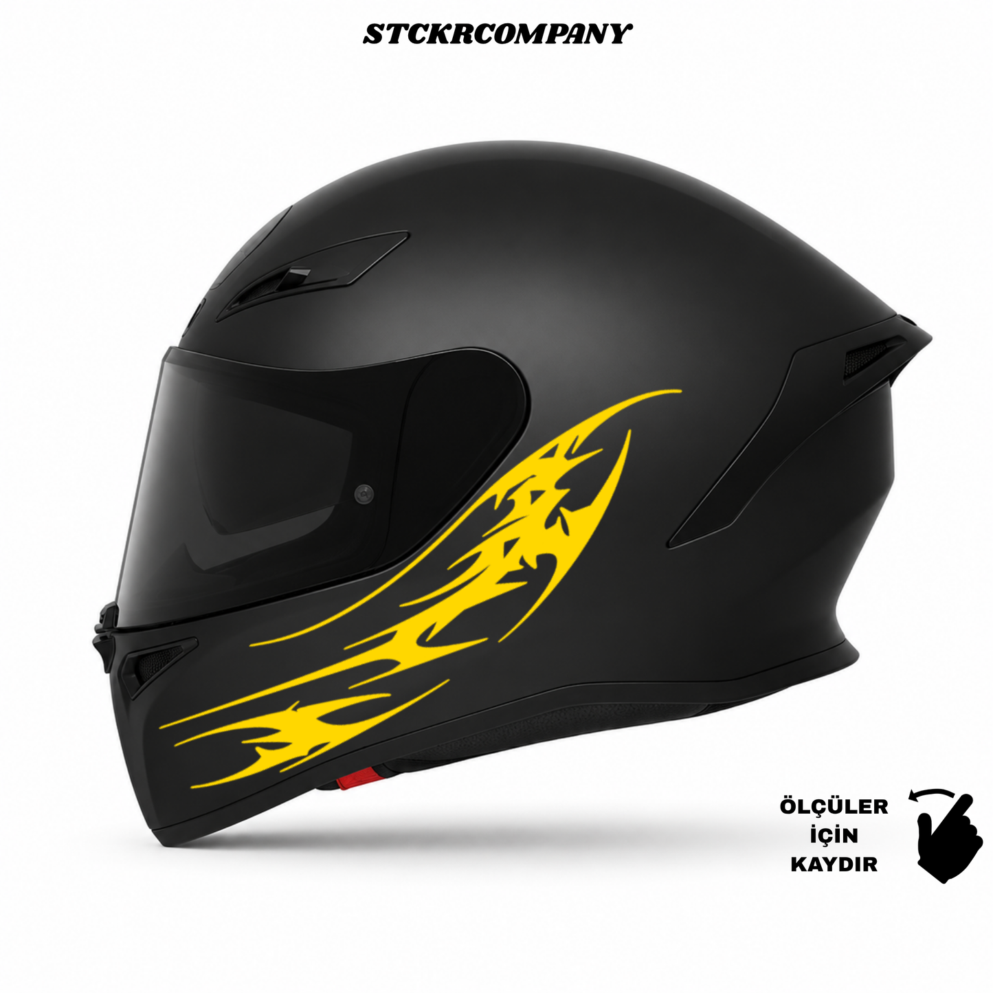 Tribal Çizgi Kask Sticker