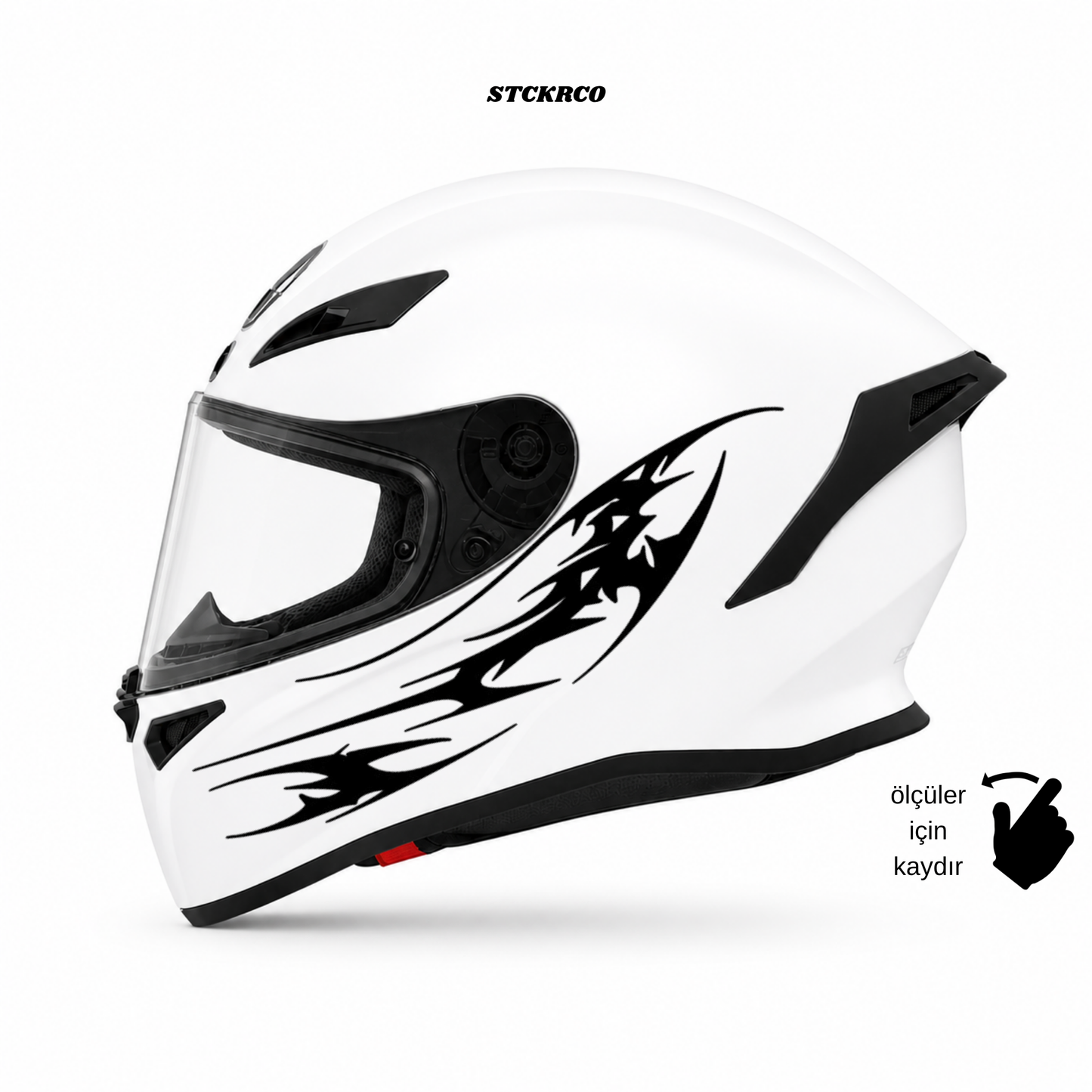 Tribal Çizgi Kask Sticker