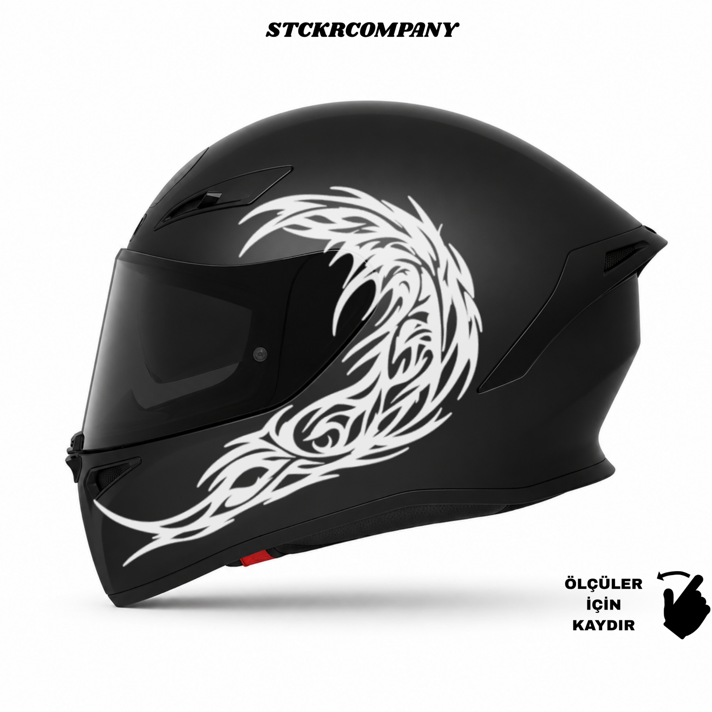 Tribal Dalga Kask Sticker