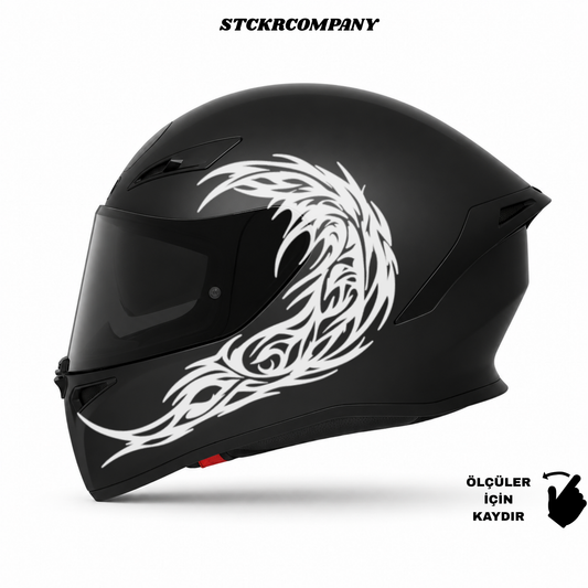 Tribal Dalga Kask Sticker | STCKRCOMPANY