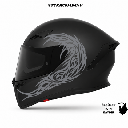 Tribal Dalga Kask Sticker