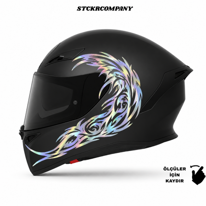 Tribal Dalga Kask Sticker