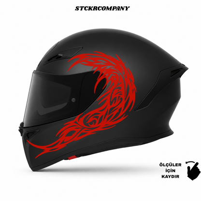 Tribal Dalga Kask Sticker