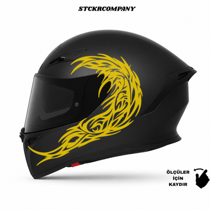 Tribal Dalga Kask Sticker