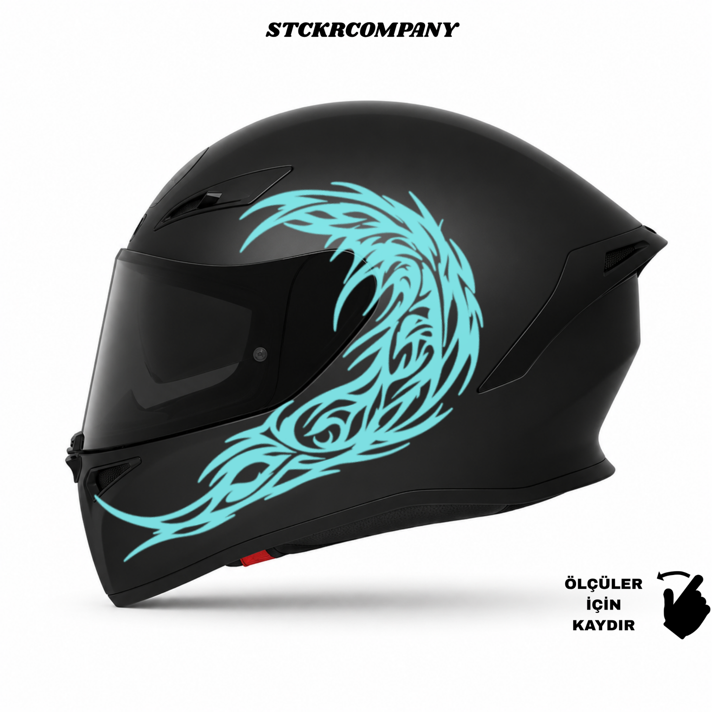 Tribal Dalga Kask Sticker