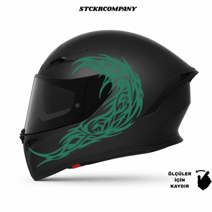Tribal Dalga Kask Sticker