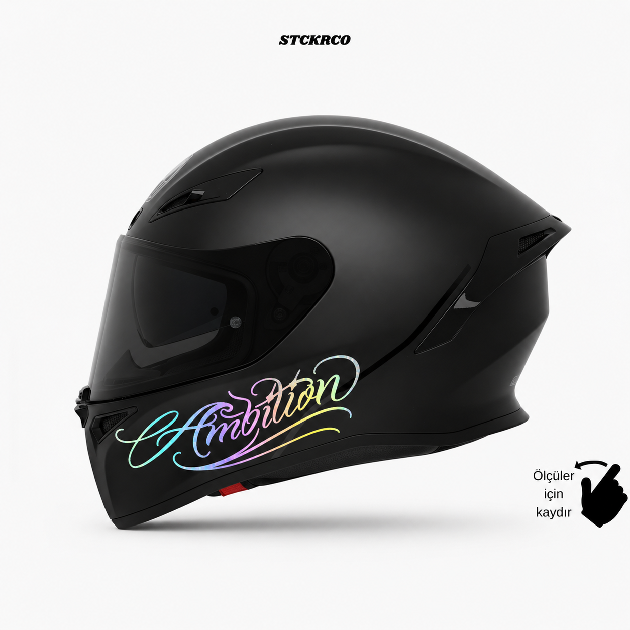 Ambition Kask Sticker - Kask Çene Sticker | STCKRCOMPANY