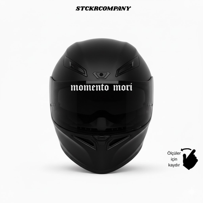 Momento Mori - Vizör Önü Yazı Sticker | STCKRCOMPANY