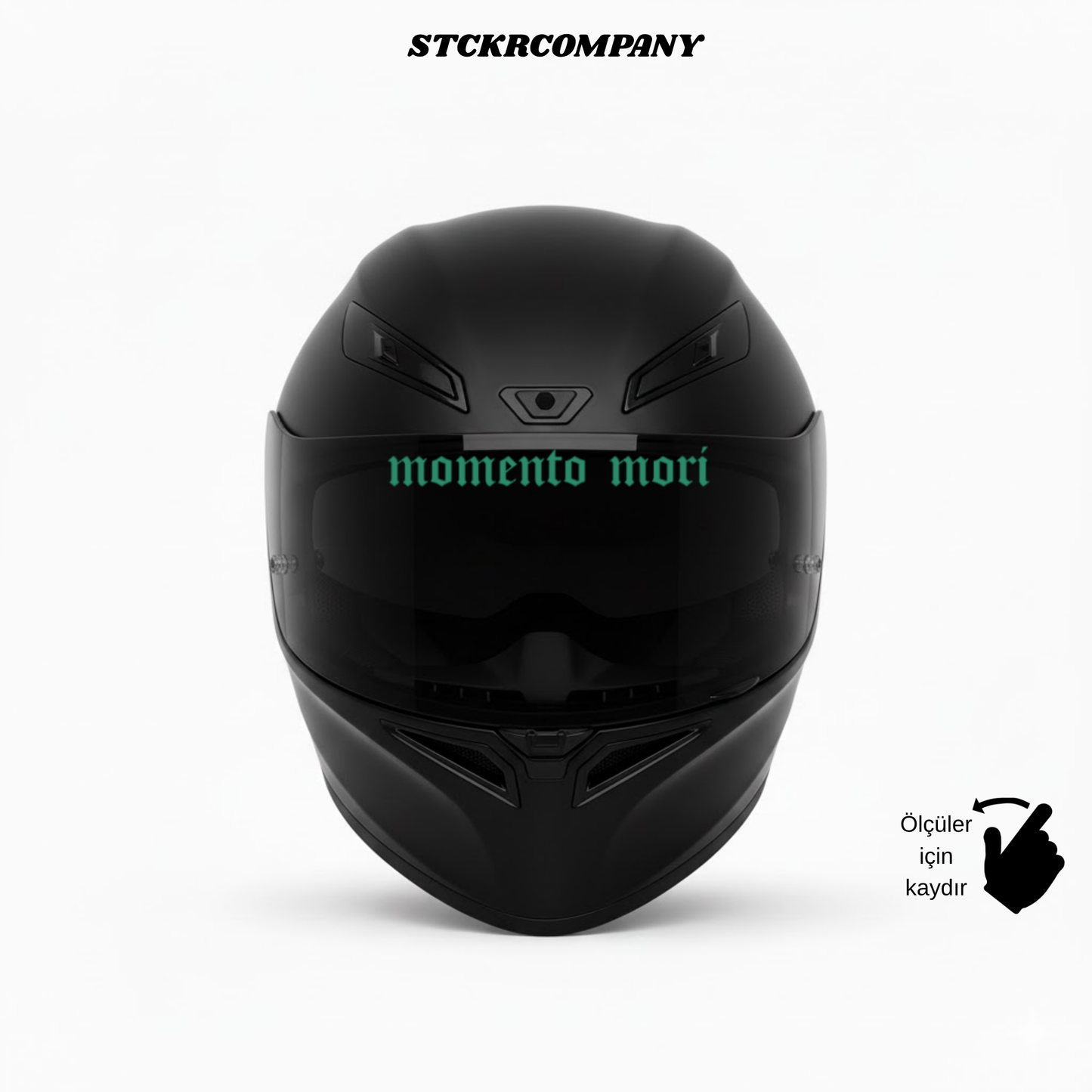 Momento Mori - Vizör Önü Yazı Sticker | STCKRCOMPANY
