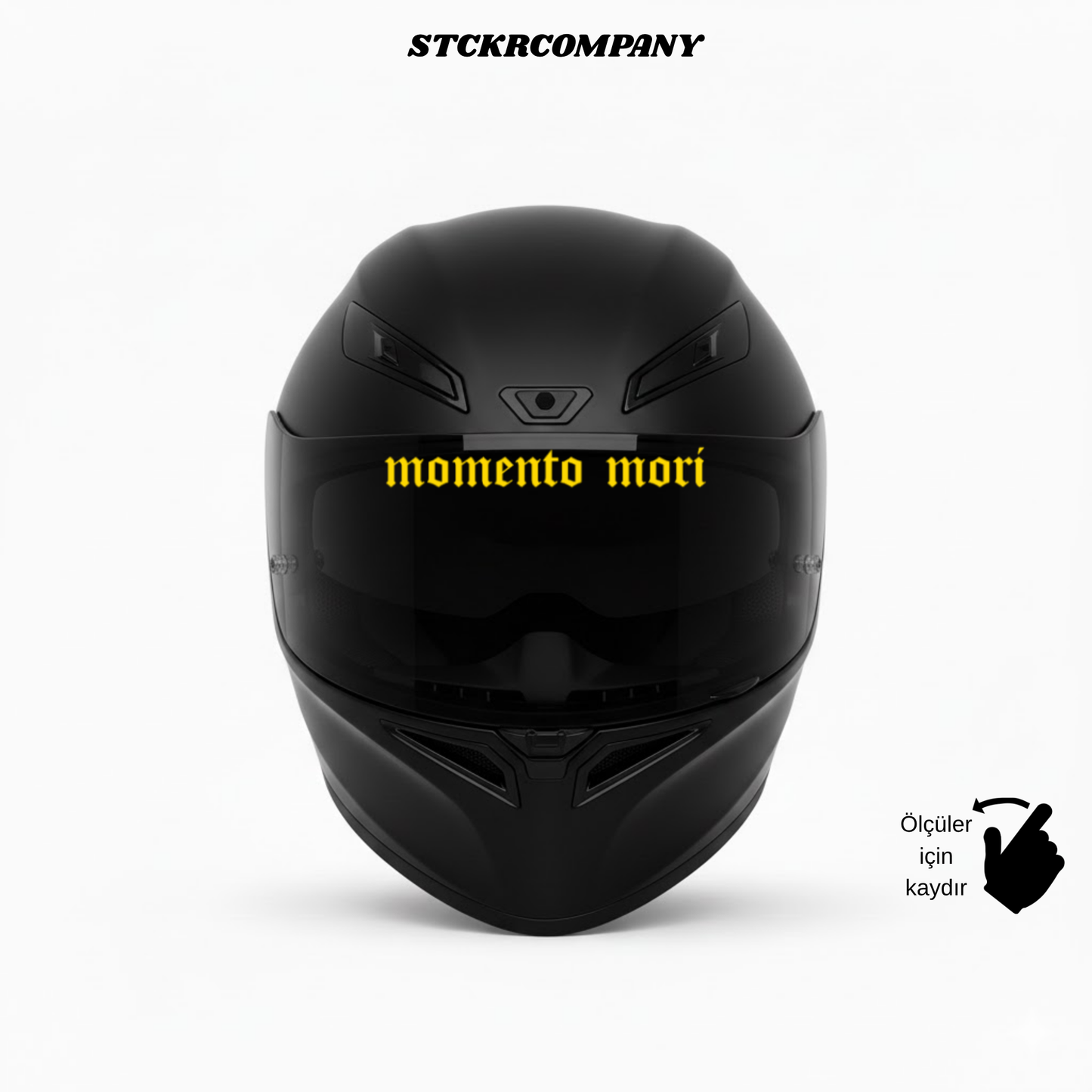 Momento Mori - Vizör Önü Yazı Sticker | STCKRCOMPANY