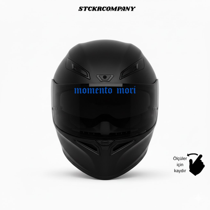 Momento Mori - Vizör Önü Yazı Sticker | STCKRCOMPANY