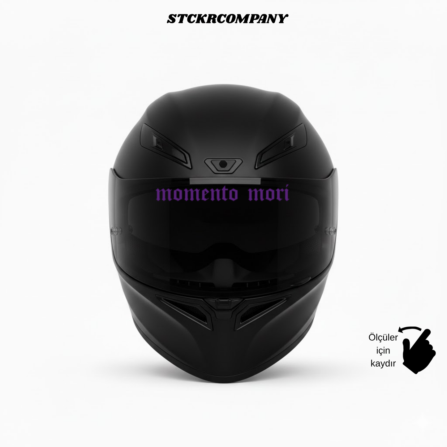 Momento Mori - Vizör Önü Yazı Sticker | STCKRCOMPANY