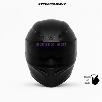 Momento Mori - Vizör Önü Yazı Sticker | STCKRCOMPANY