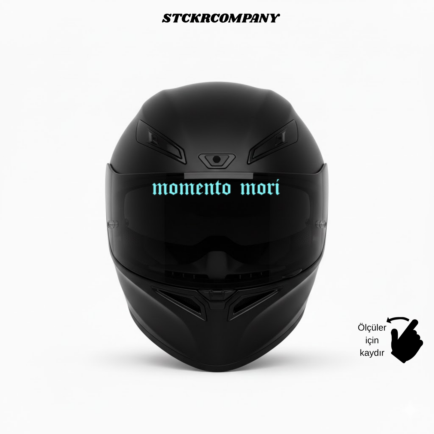 Momento Mori - Vizör Önü Yazı Sticker | STCKRCOMPANY
